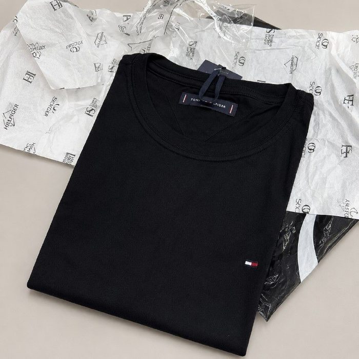 🛒Camiseta Tommy Hilfiger Essential Cotton Preta - Original