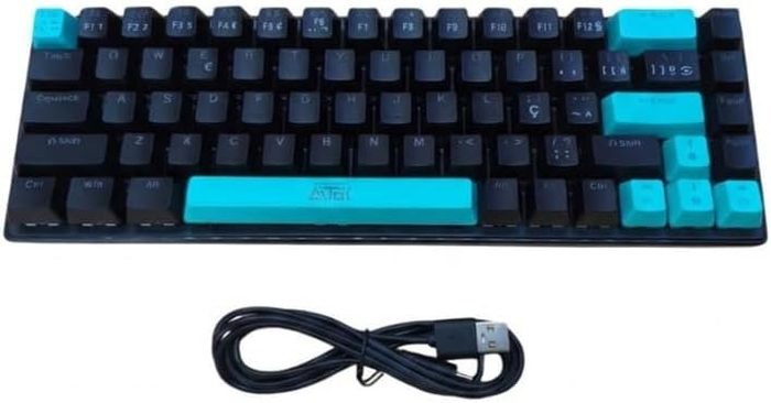 Teclado Gamer Mecânico RGB 65% 68 Teclas Switch Brown Mecânico Anti Ghosting USB-C