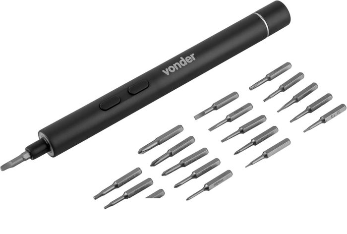 Parafusadeira de Precisão a Bateria 3,7V Tipo Caneta Vonde