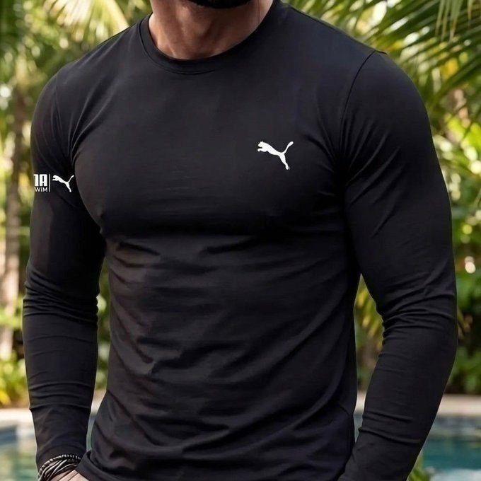 🛒Camiseta Puma Térmica Manga Longa Proteção Uv 50+ Masculina