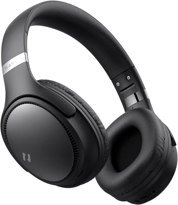 Fone de Ouvido Sem Fio Havit H630bt Bluetooth, Até 55 Horas de Duração da Bateria Preto
