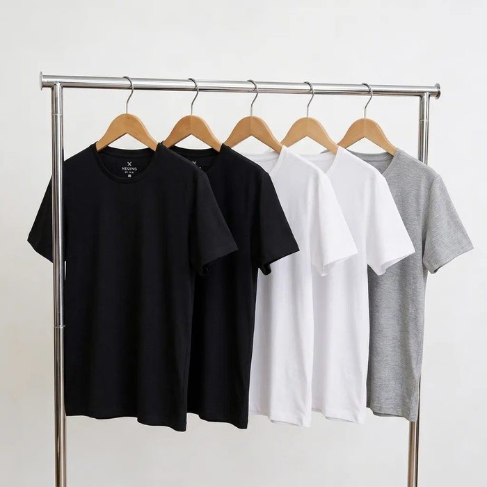 Kit 5 Camisetas Hering Básica Algodão