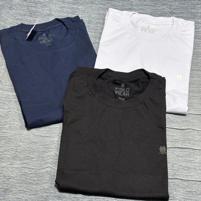 Kit 3 Camisetas Masculinas Polo Wear