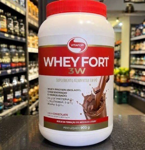 🛒 Whey Fort 3W Vitafor Chocolate - 900g