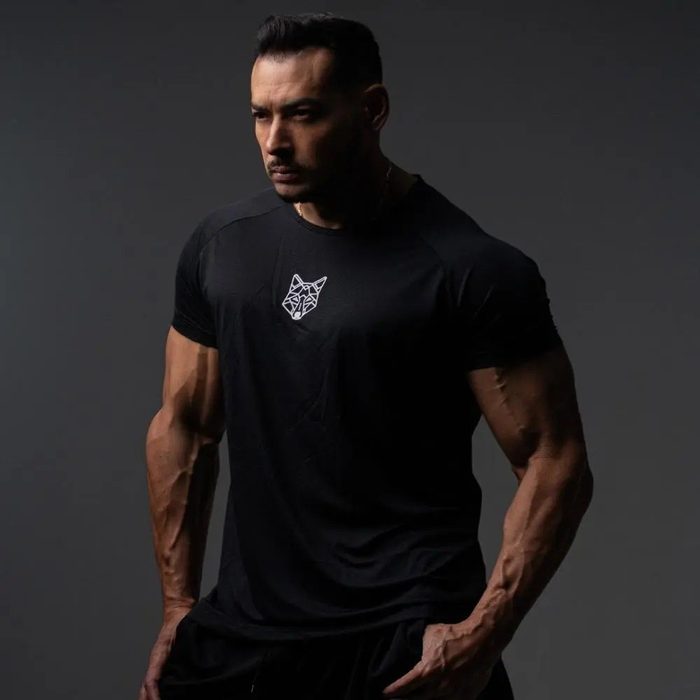Kit 3 Camisetas Masculina Dry Alpha Lobo Geométrico