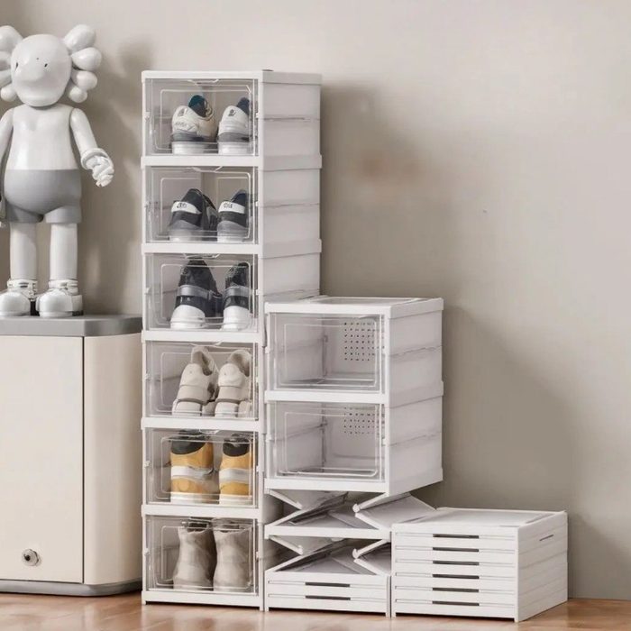 Sapateira Vertical Empilhável 6 Pares Organizador De Calçados
