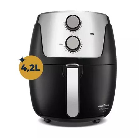eletrodoméstico britânia air fryer bfr38 4,2l dura mais 1500w