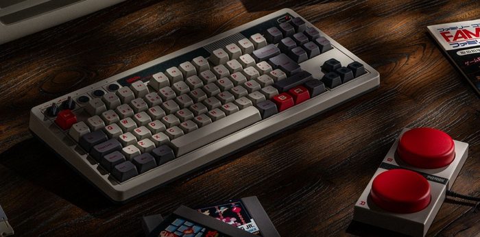 🎮 Teclado Mecânico Retrô sem fio 8BitDo com 87 teclas