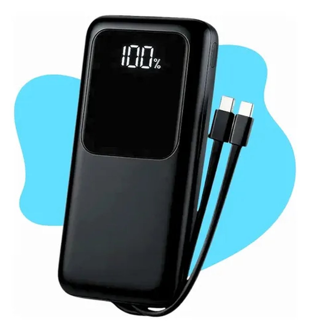 power bank casenn carregador portátil 20000 22.5w premium universal preto