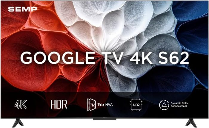 📺 Semp 65 Polegadas LED 4K - Google TV WiFi Bluetooth - HDR10+ Dolby Audio