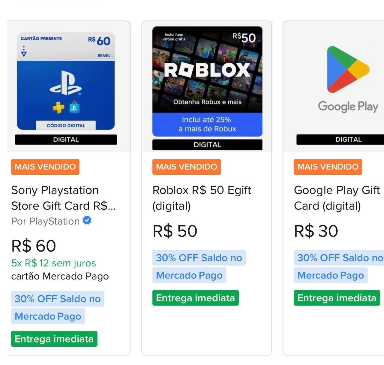 ⚠️O Desconto aparece ao selecionar pagar com Mercado Pago ou esse selo azul para CONTAS SELECIONADAS