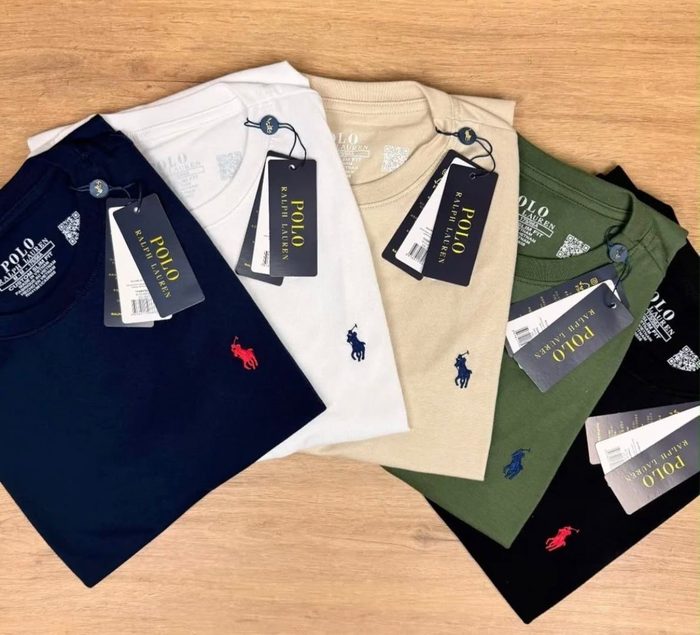 🛒 Camiseta Ralph Lauren Slim Fit Em cores