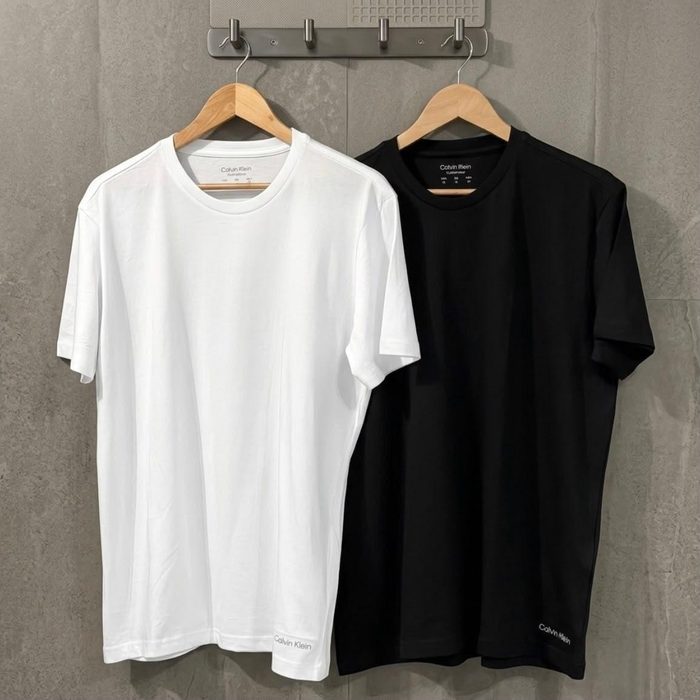 Kit Com 2 Camisetas Masculina Crew-neck Calvin Klein