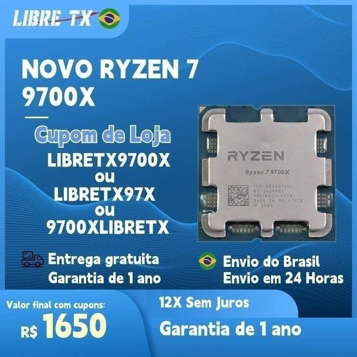 Processador Ryzen 7 9700X