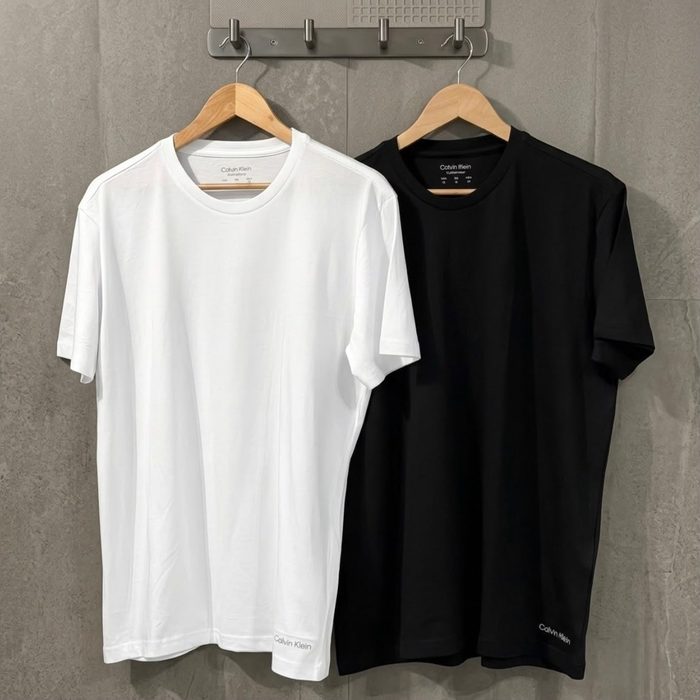 Kit Com 2 Camisetas Masculina Crew-neck Calvin Klein