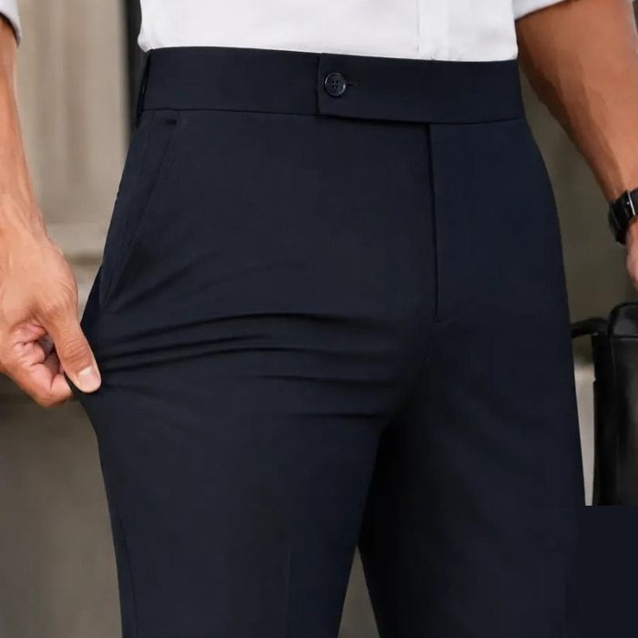 Calça Alfaiataria Masculina Slim Fit Elastano