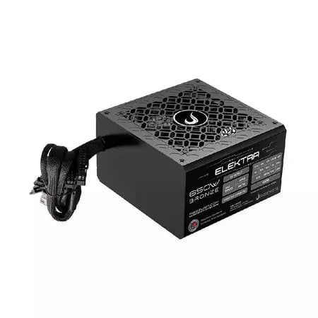 Fonte Gamer Rise Mode Elektra 650W 80 Plus Bronze Pfc Ativo - Rm-Psu-Elk-650-B