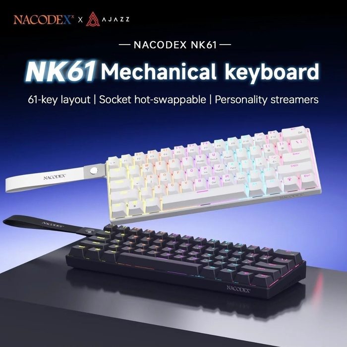 🎮 Teclado Mecanico Ajazz X Nacodex NK61 , Switch Red