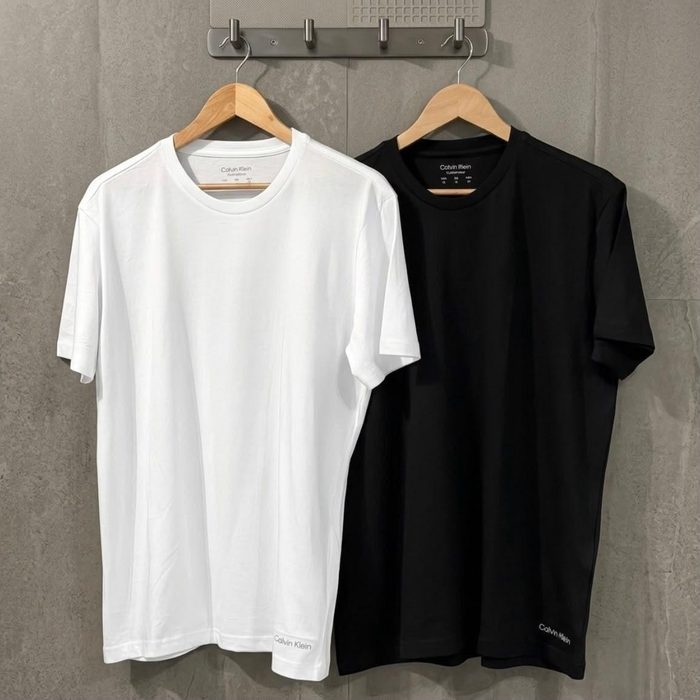 Kit Com 2 Camisetas Masculina Crew-neck Calvin Klein