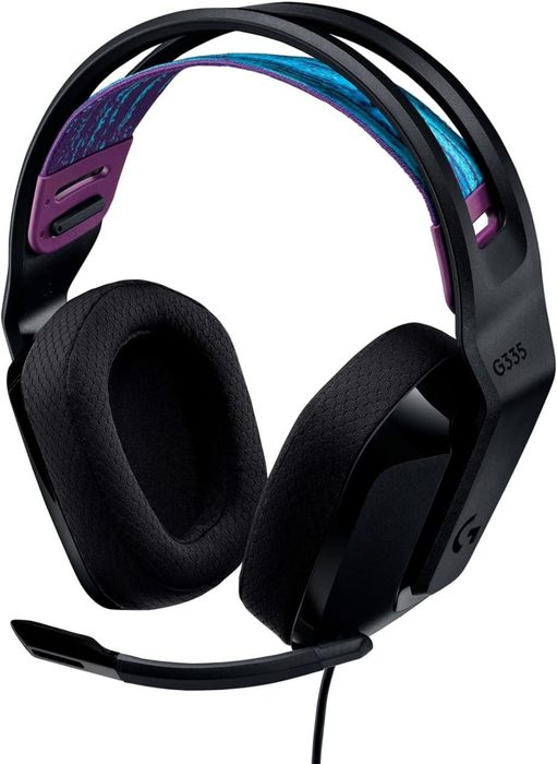🎮 Logitech G335 - Headset Gamer - Almofadas Memória - Conexão 3,5mm - Preto