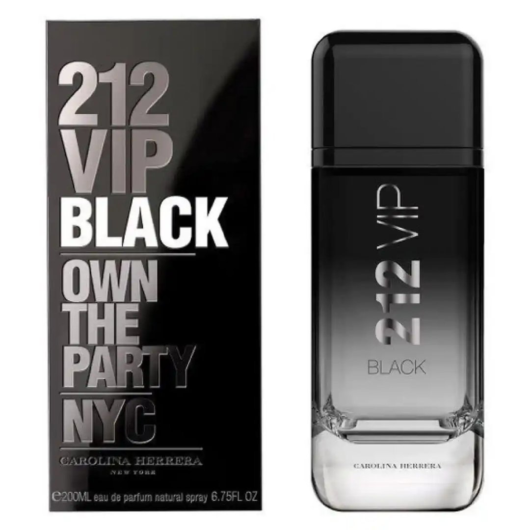 perfumes carolina herrera 212 vip men black masculino eau de parfum 200ml
