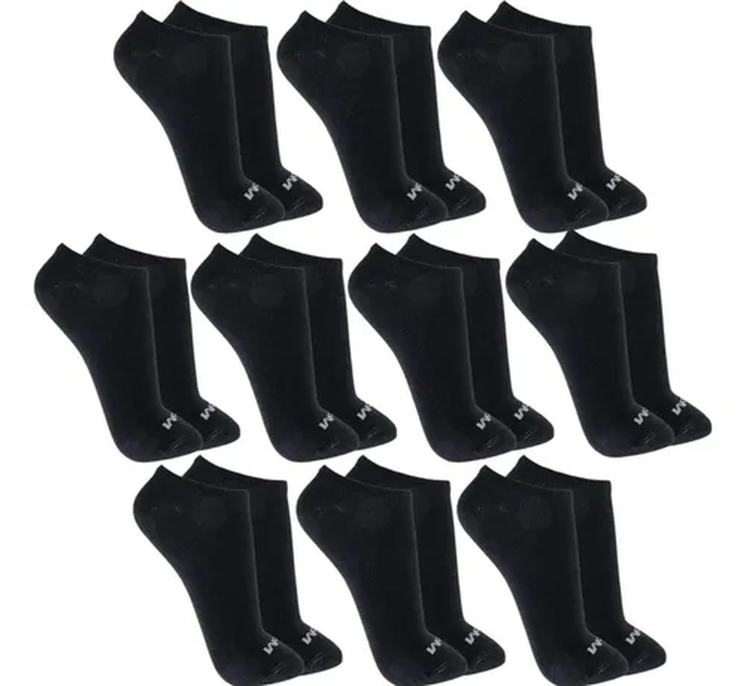 roupas mash meias invisível esportiva kit 10 pares algodão