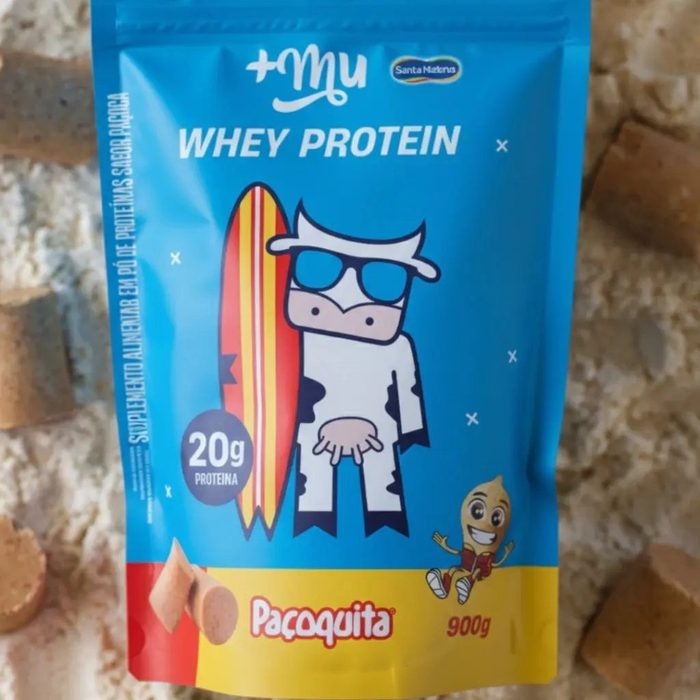 🛒 Whey Concentrado 20g De Proteína Refil 900g +mu - Paçoquita