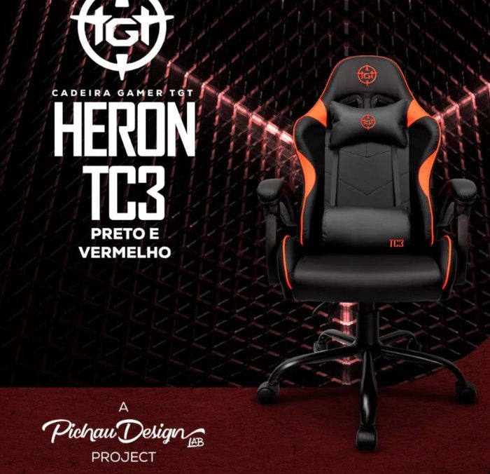 Cadeira Gamer Tgt Heron Tc3, Preto