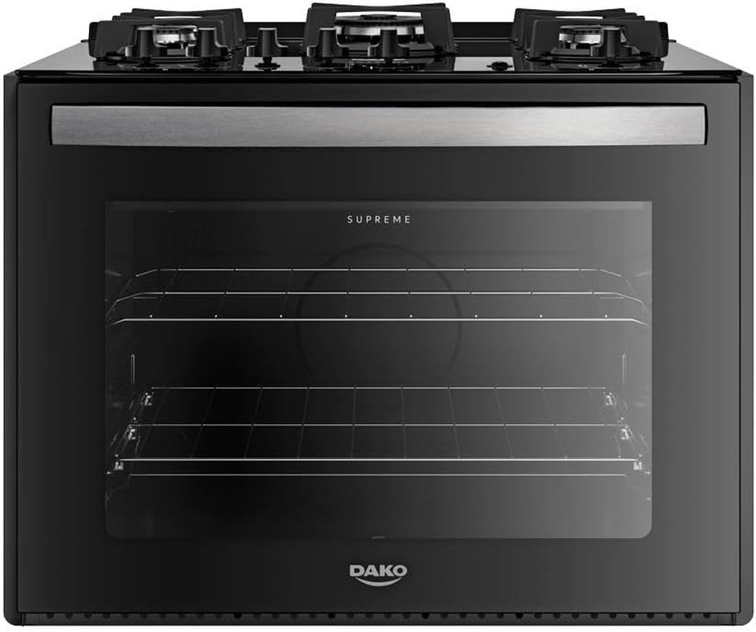 eletrodomésticos dako supreme 5 bocas embutir mesa de vidro bivolt preto
