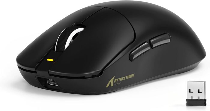 Mouse ATTACK SHARK X8SE para Mãos Grandes, 55g SUPERLEVE, Sensor Gamer PixArt PAW3311