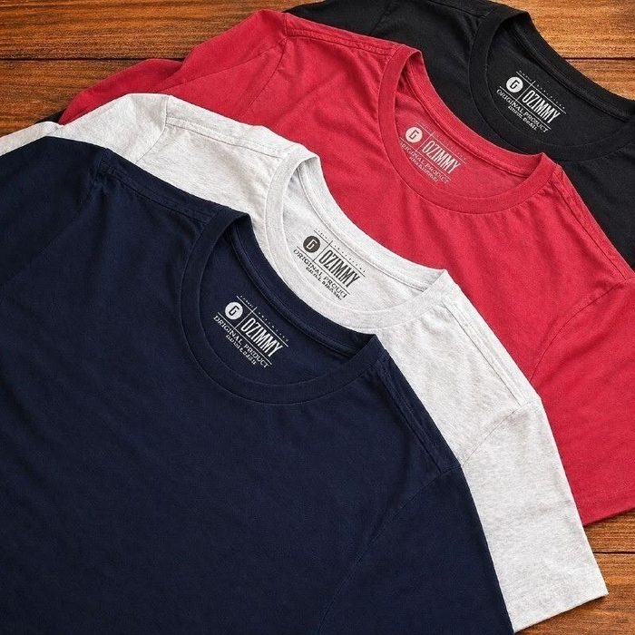 Kit 5 Camiseta Masculina 100% Algodão Basica Treino Esporte