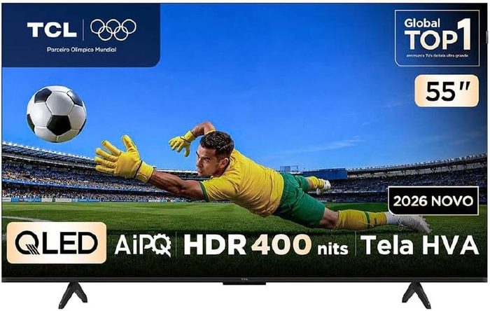 TV TCL 55" 4K QLED 120Hz Google TV