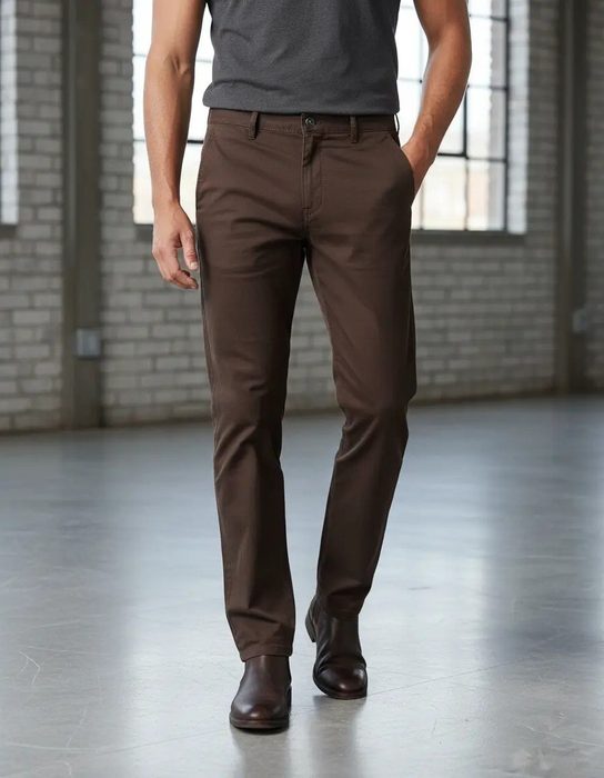 Calça Sarja Masculina Alfaiataria Bolso Faca Tradicional