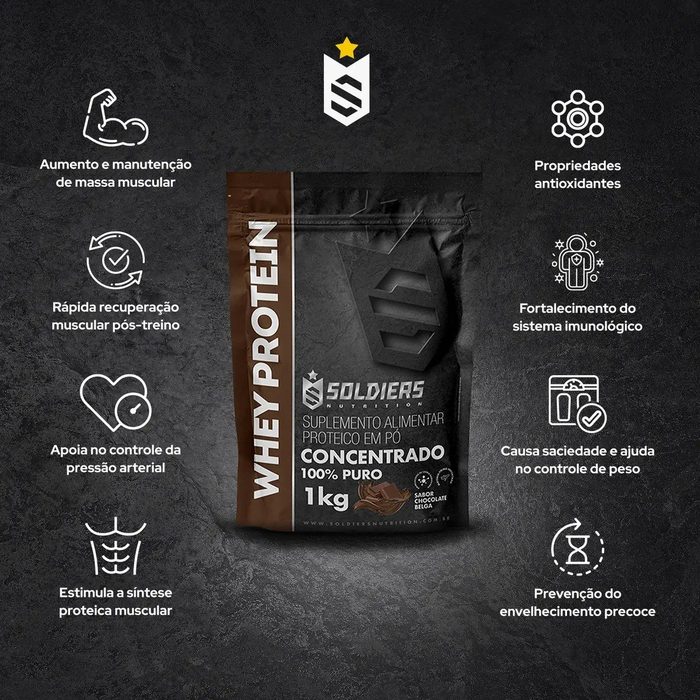 Soldiers Nutrition Whey Concentrado 1kg