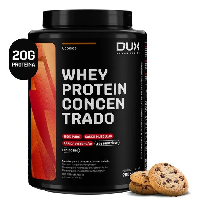 đź›’Whey Protein Concentrado de Cookies 900g com 20g de proteinas