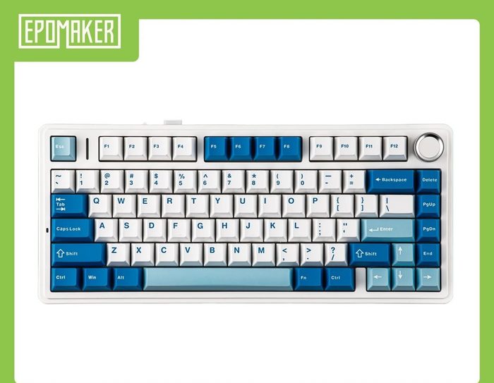 EPOMAKER X AULA F75 Ultra Teclado Mecânico Gamer Sem Fio 75% ANSI US QWERTY Hot-Swap Tri-Modo Retroiluminação RGB