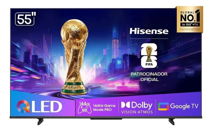 TV Hisense 55Q7QG 55" 4K QLED 144Hz Google TV