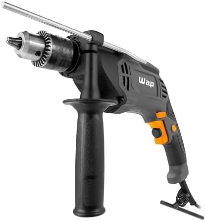 WAP Furadeira Parafusaderia de Impacto WF 1000FE 1/2" com Seletor de Velocidade e Limitador de Profundidade 22Nm 1000W 127V