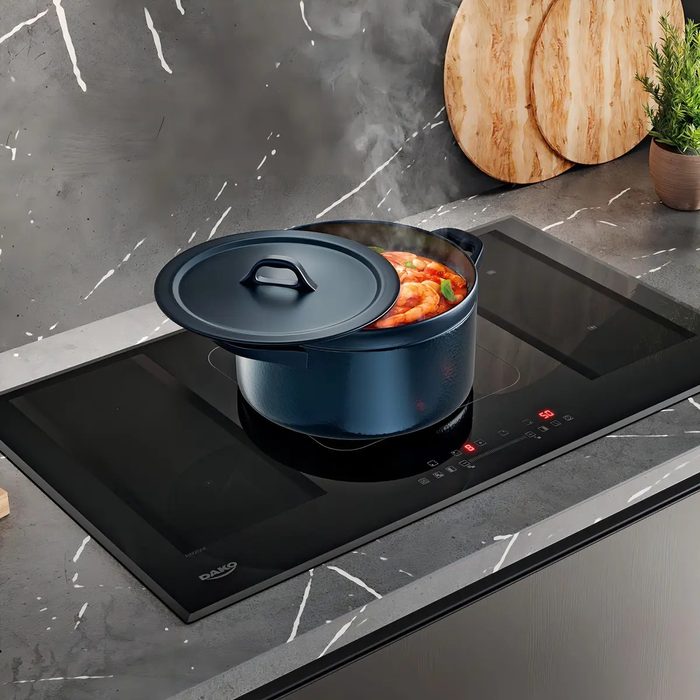 Cooktop de Indução 5 Bocas Dako Select com 2 Zonas Flexíveis e Mesa em Vidro Cerâmico 7200W