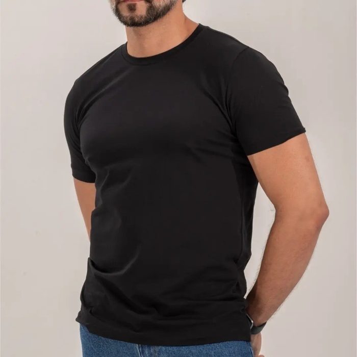 Camiseta Masculina Slim Premium Em Algodão Egípcio Básica