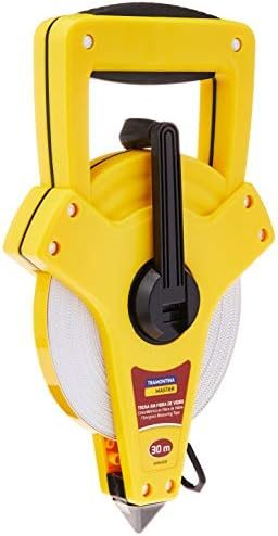 Ainda ativo! Tramontina 43154031, Trena em Fibra de Vidro Capacidade 30M, Amarelo