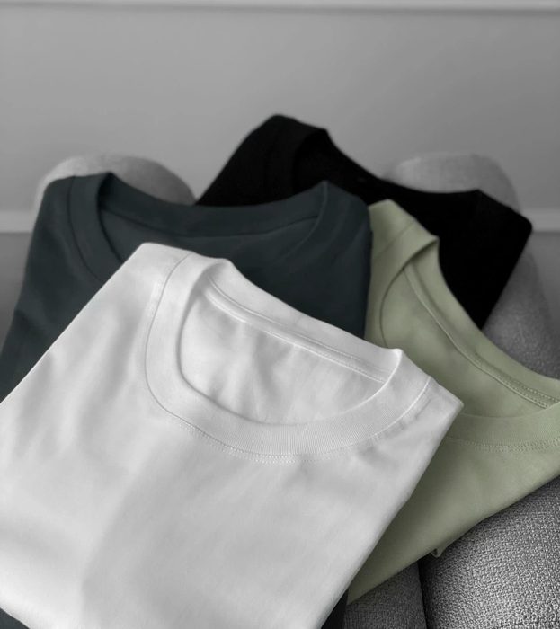 Kit 4 Camisas Camiseta Básica Lisa 100% Algodão Premium 30.1