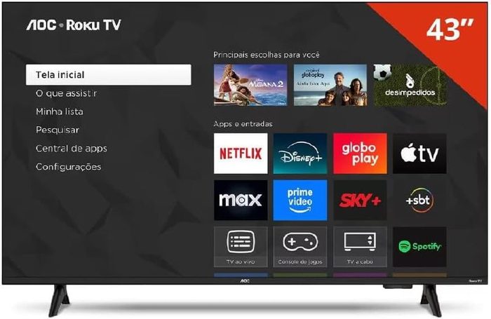 TV AOC 43S5155/78G 43" Full HD Roku TV