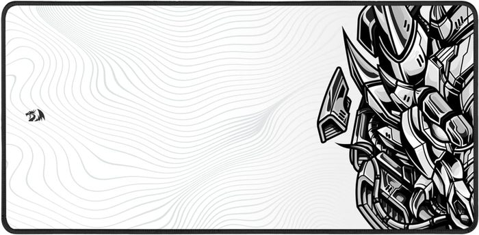 Mousepad Gamer Redragon Flick XL Special Edition Cypher Branco e Preto