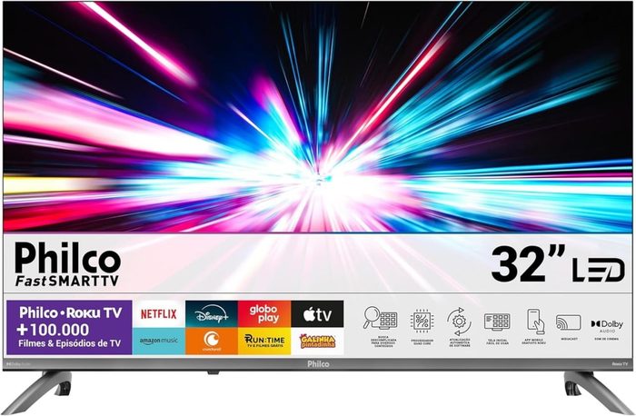 TV Philco 32" Roku TV