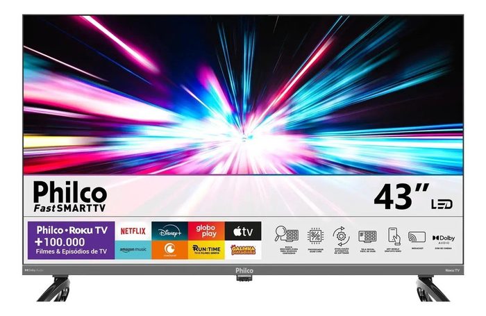 TV Philco P43VIK Full HD LED Roku TV