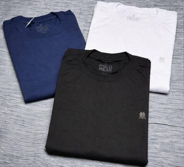 Kit 3 Camisetas Masculinas Polo Wear