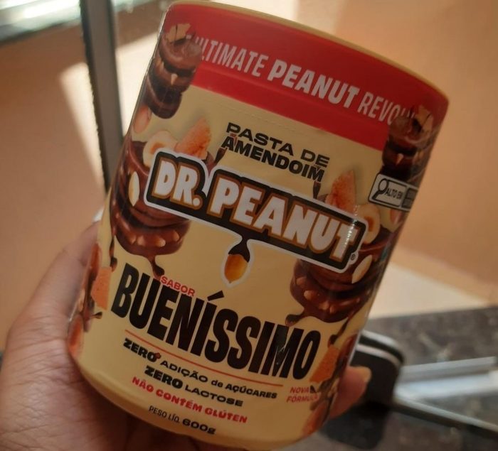 🛒Pasta de Amendoim com Whey Protein 600g Dr. Peanut Sabor Bueníssimo Sem Glúten