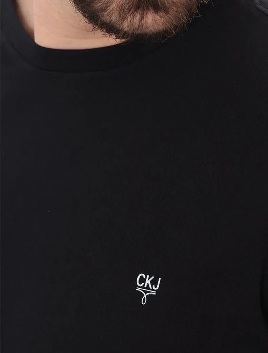 Camiseta Calvin Klein Jeans Light Omega Logo Preta Original
