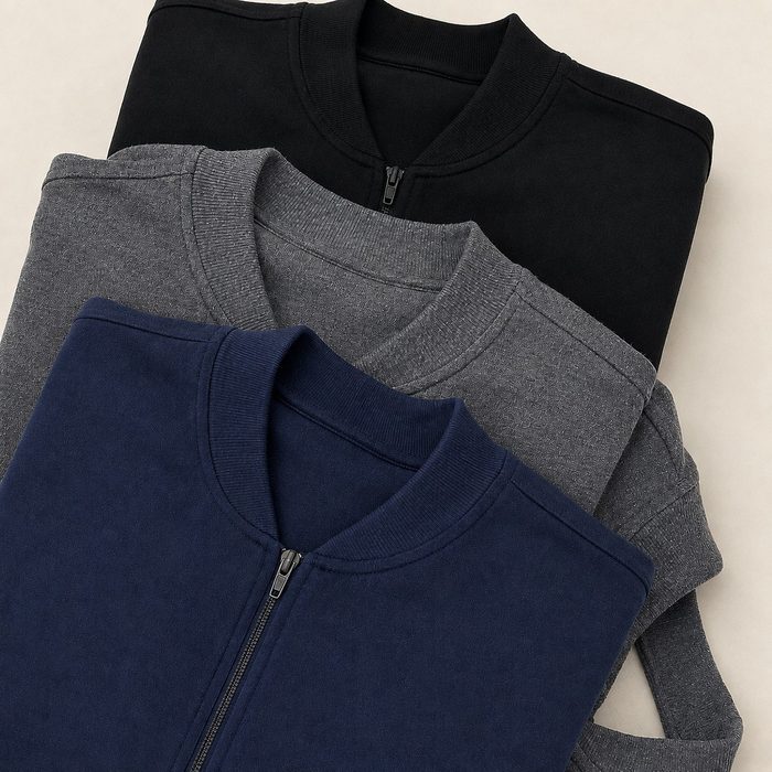 Blusa De Moletom Com Ziper Canguru Flanelado Inverno P Ao G1